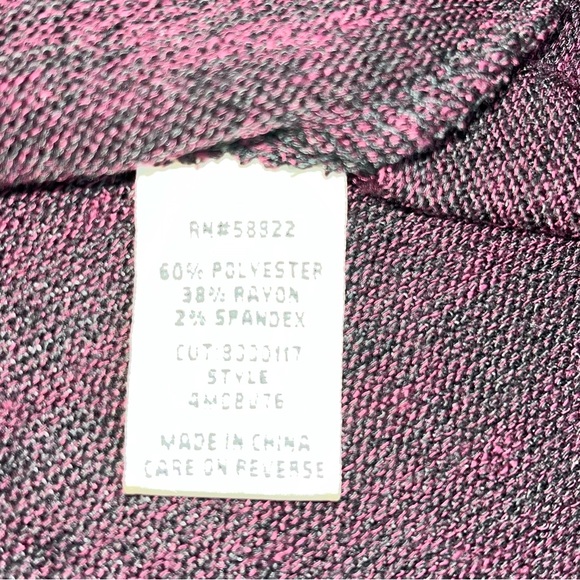 Studio M Burgundy Tunic Top Size Small NWT - Picture 2 of 3